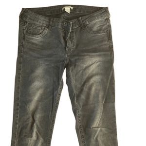 H&M Black Washed Skinny Jeans